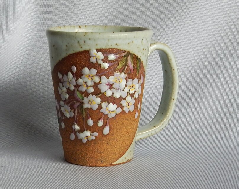 山桜図ビールジョッキ