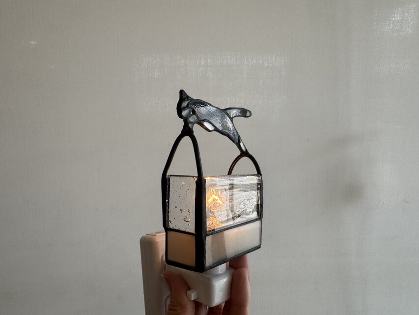 Chat noir 黒猫　おやすみライト　希少ガラス　インテリア照明 Chat noir 黒猫 おやすみライト 希少ガラス インテリア照明