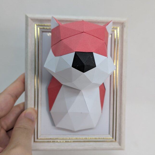 秋元ペーパークラフトキット ペーパークラフトキット コウモリソウ ミニチュアキット 紙製