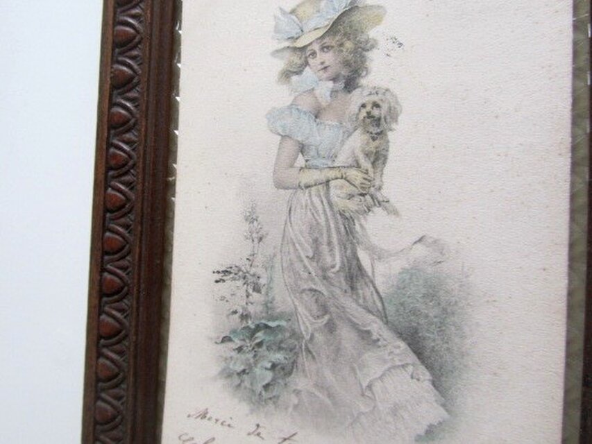 イギリスアンティークポストカードアルバム　薔薇好きさんへ　フランスアンティーク アンティーク薔薇のポストカード・c / vp0139 | Petit Musée