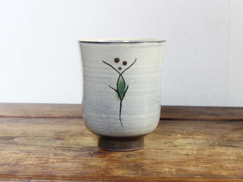 野花湯呑み（イッチン）