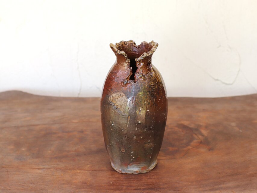 備前焼  花器 備前焼 花器 h3-133 | iichi 日々の暮らしを心地よくする