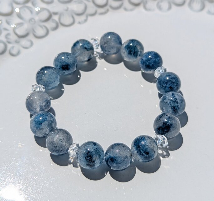 ✨スコルザライトインクォーツ&クリアクォーツのブレスレット✨《理想の現実を創るために思考と意志を整える》