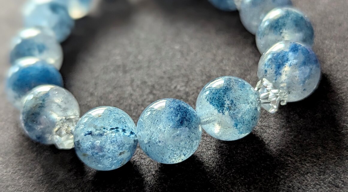 ✨スコルザライトインクォーツ&クリアクォーツのブレスレット✨《理想