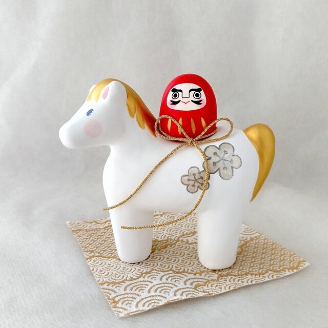 だるま と干支　午