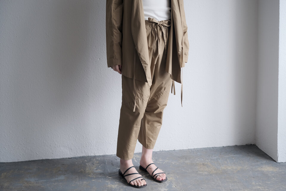 きるもの｜もんぺパンツ｜リネン ベージュ［unisex freesize］ | iichi