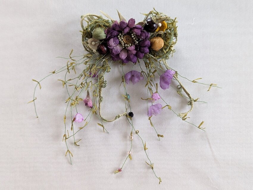 布花 小ぶりなマーガレット（紫）/ 00122