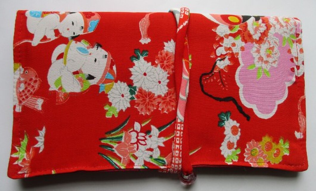 ８３３５　女の子の着物で作った和風財布・ポーチ＃送料無料のコピー