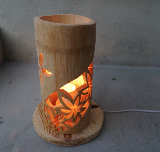 竹灯り・竹あかり・竹灯籠 ～～ 癒しの灯り ☆紅葉帯☆～～ | iichi