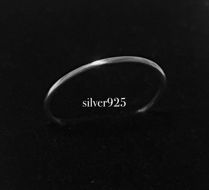 極細　シンプル　シルバー925 リング
