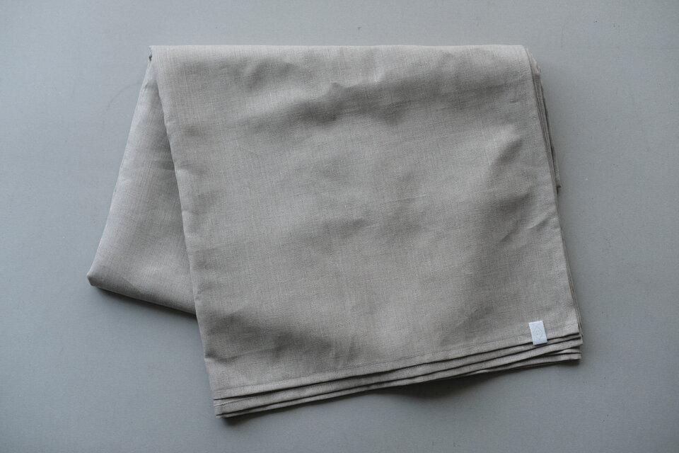【new】リネン100％のシーツ（フラットシーツ）平織・生成り・中厚