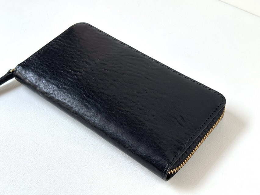 本革♪ハンドメイド♪ラウンドファスナー♪長財布 ラウンドファスナー長財布 ｜ 栃木県産/革財布/クラシック | iichi