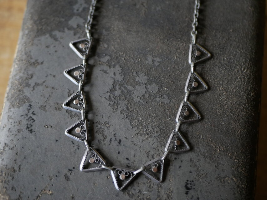 フィリグリー　ヴィンテージネックレス　フランスアンティーク　アンティークネックレス