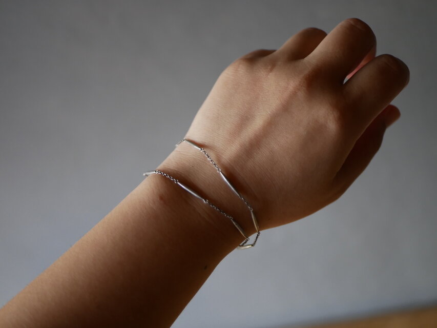 懐中時計用のチェーン　ブレスレット　フランスヴィンテージ　ヴィンテージ　ブロカント