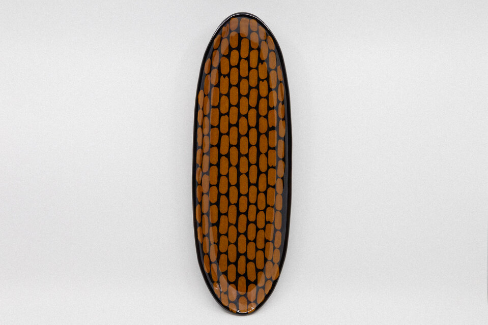 【飴釉】長皿 -AJIRO-