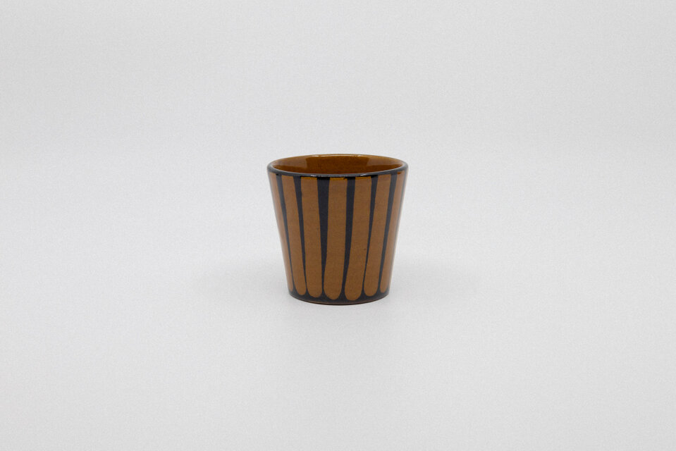 【飴釉】蕎麦猪口 -ZEBRA-