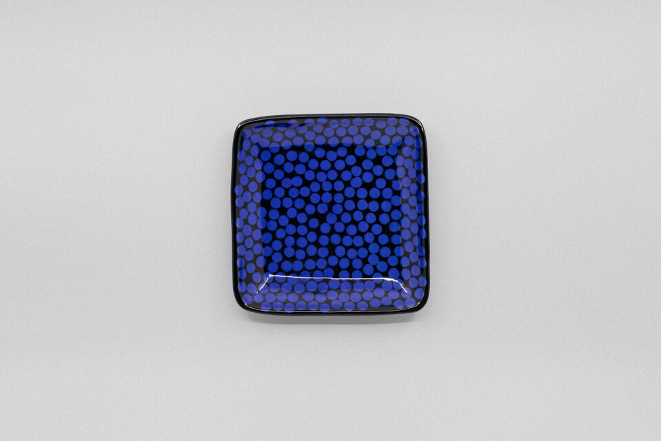 【コバルト釉】四角皿(大) -HACHINOSU-