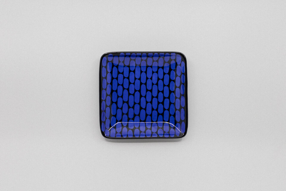 【コバルト釉】四角皿(大) -AJIRO-