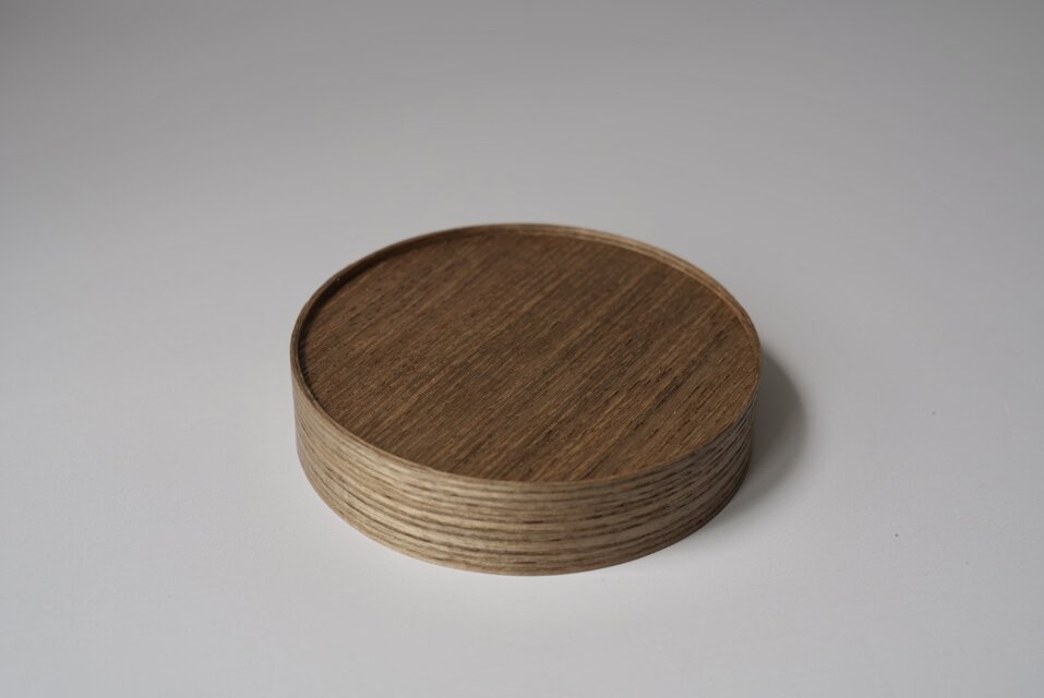 「千年以上の眠りから蘇る神代タモ」2way曲木トレイ・台座・ディスプレイ・小物入れ