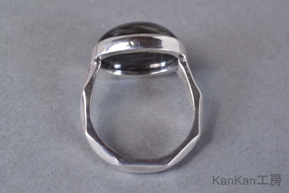 ビクトリアストーン研磨見本額15種B ビクトリアストーンのリング (黒色) | iichi 日々の暮らしを心地よく