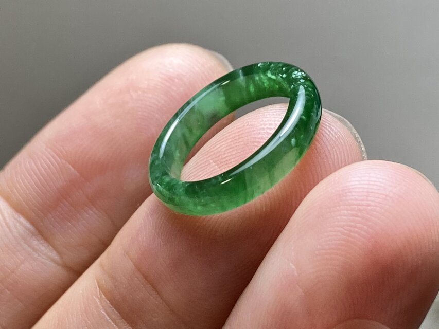 本翡翠氷種リング