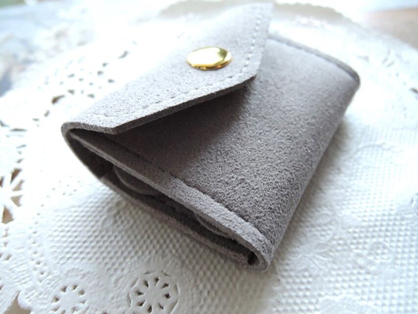 1415）No.2手のひらサイズのジュエリーポーチ✨携帯用アクセサリー