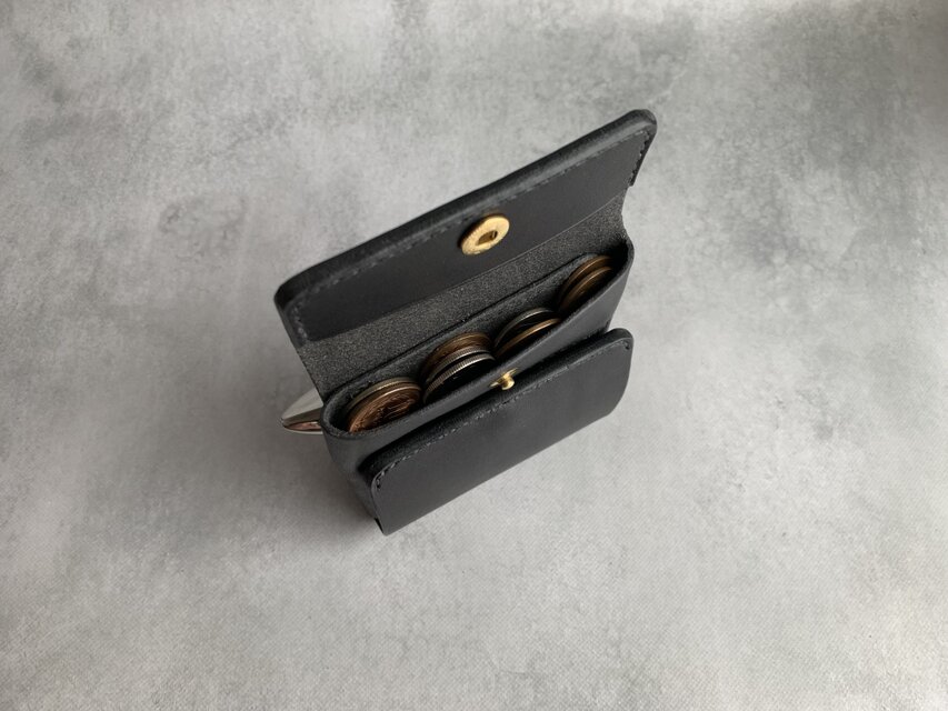 新作】薄型ミニマル財布 栃木レザー【名入れ・選べる革とステッチ