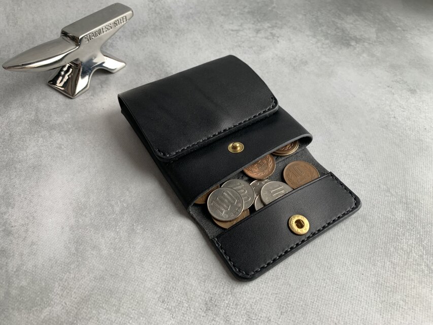 新作】薄型ミニマル財布 栃木レザー【名入れ・選べる革とステッチ