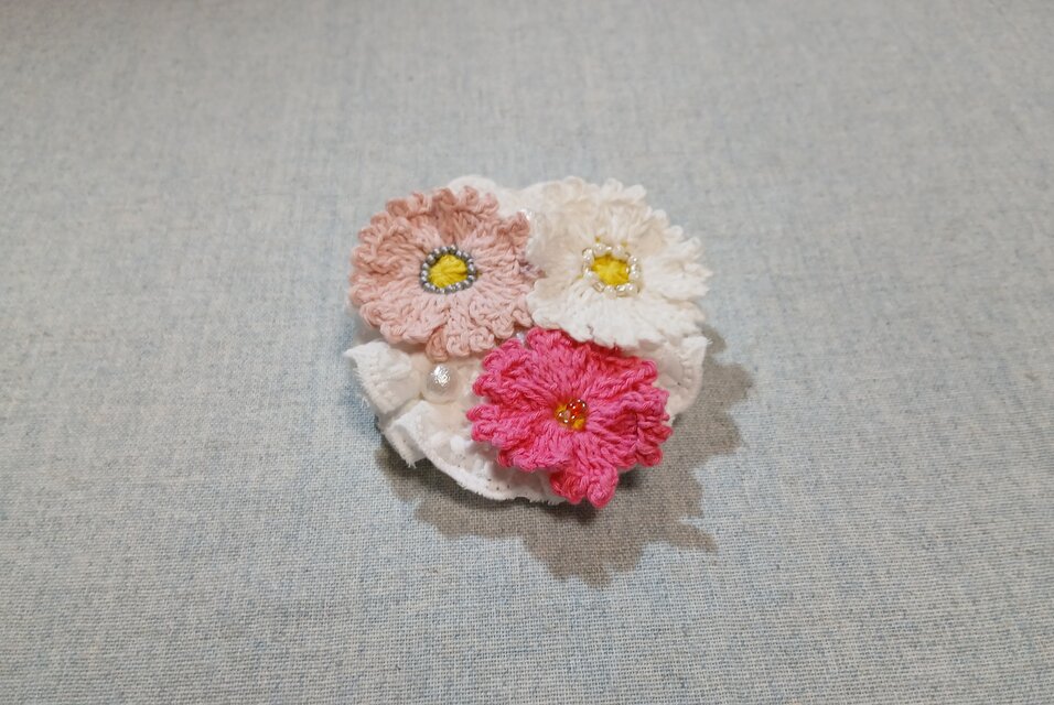 【特別限定価格】Cosmos Bouquet クリップ付きブローチ