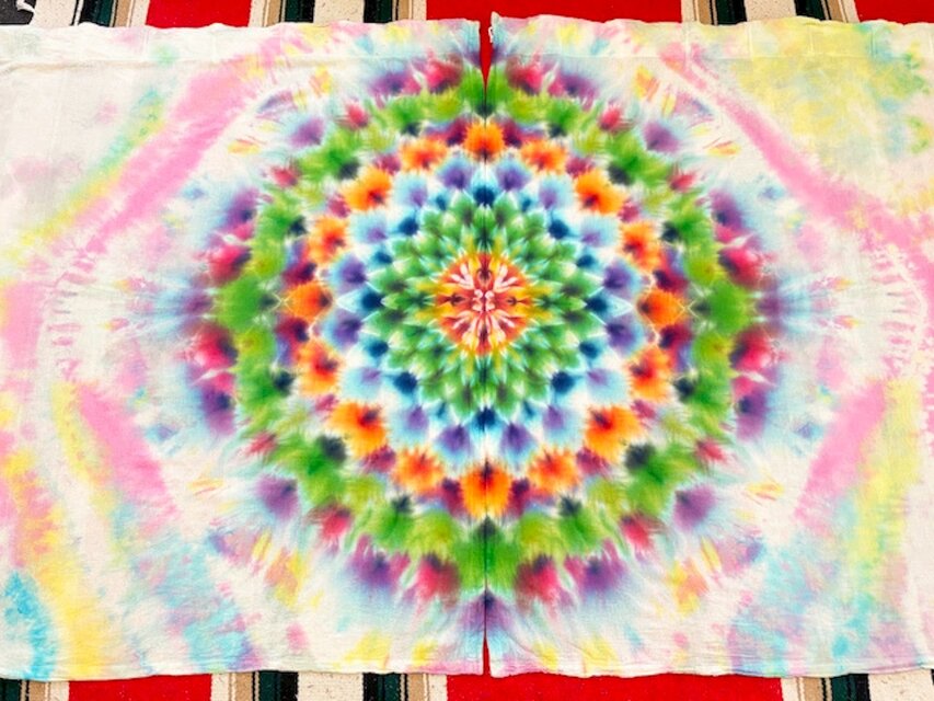 タイダイ カーテン 美しい幻想的な大曼荼羅 HD24-69 | iichi 日々の