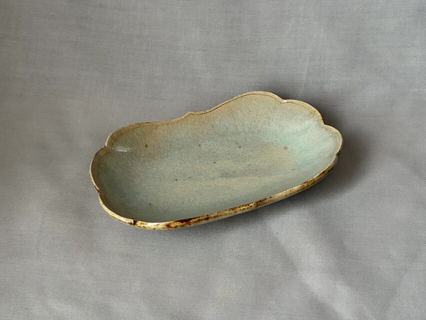 オーバル型 稜花長皿