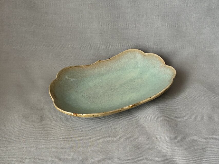 オーバル型 稜花長皿