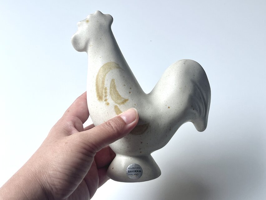 W.GERMANY 西ドイツ　ビンテージ　281-54 陶製　置き物　鶏 W.GERMANY 西ドイツ ビンテージ 281-54 陶製 置き物 鶏 W.GERMANY