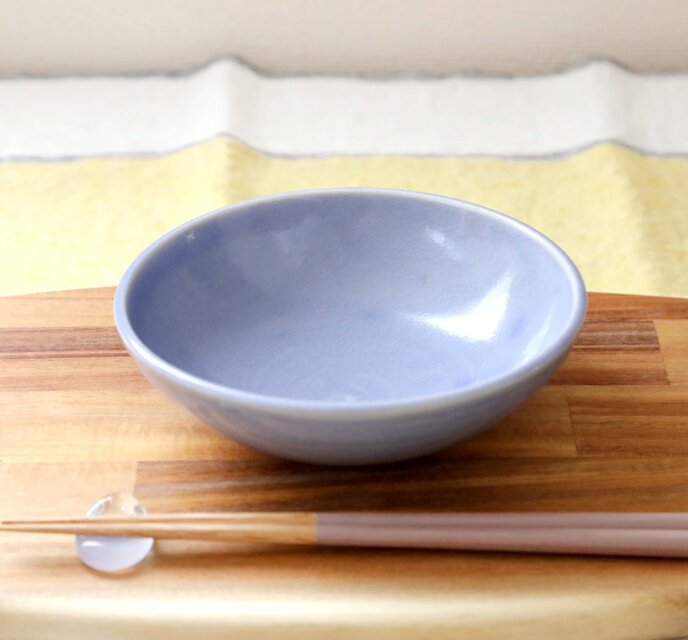 海のブルー 貫入釉のボウル