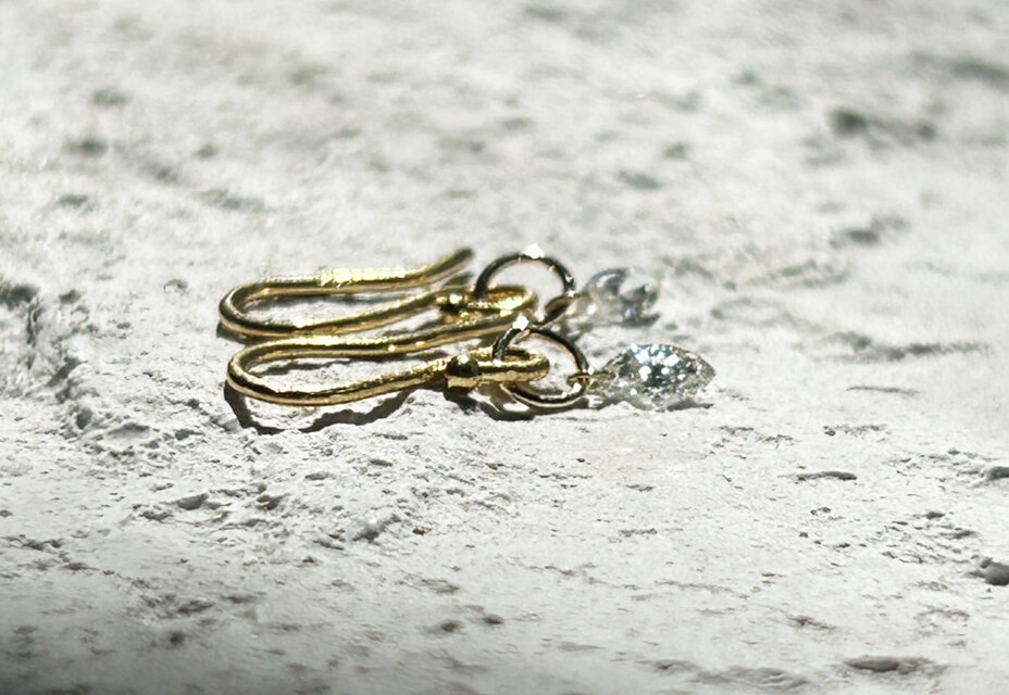 K24 純金　ピアス K24純金 丸玉スタッドピアス◇ K24 Round Ball Stud（片耳分