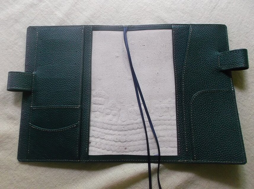 ほぼ日手帳仕様 B6サイズレザー手帳カバー 刻印＆拭き染め