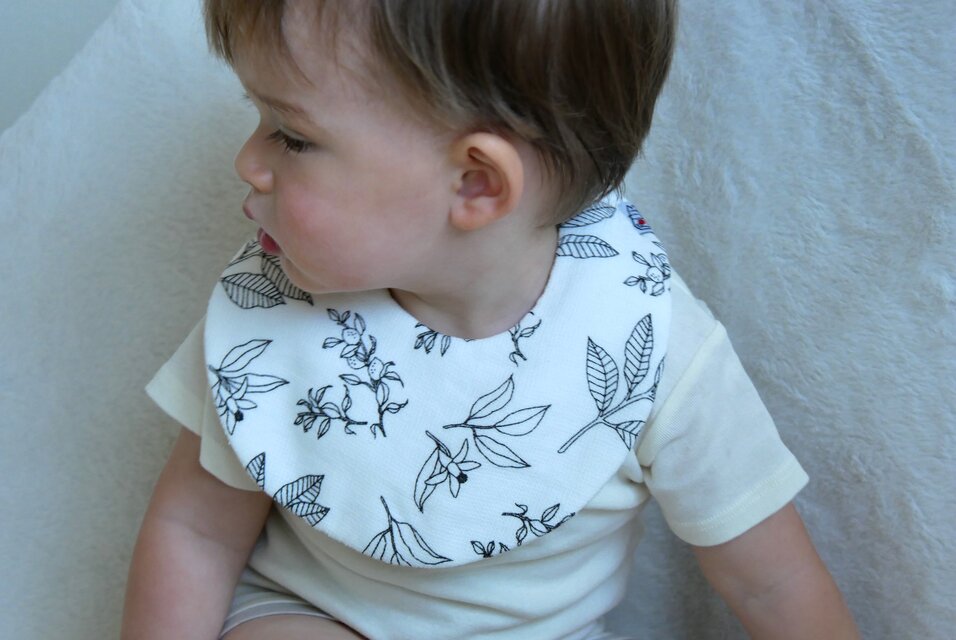 草花スタイ　タオル＆ガーゼ