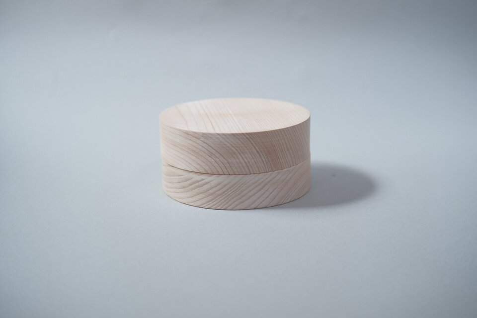 ヒノキ丸箱