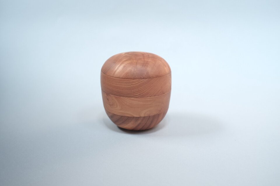 ケヤキ4段ふた物