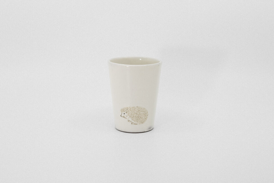 【粉引】フリーカップ　ハリネズミ