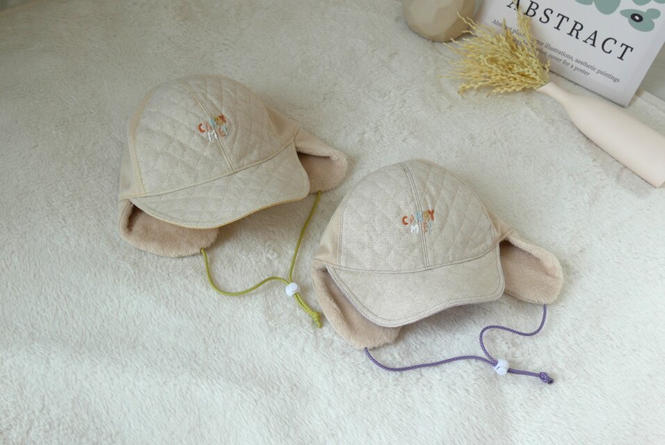 ベビー＆キッズ帽子　キルト＆ファーハット