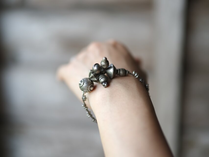 -Afgan old silver- braid bracelet