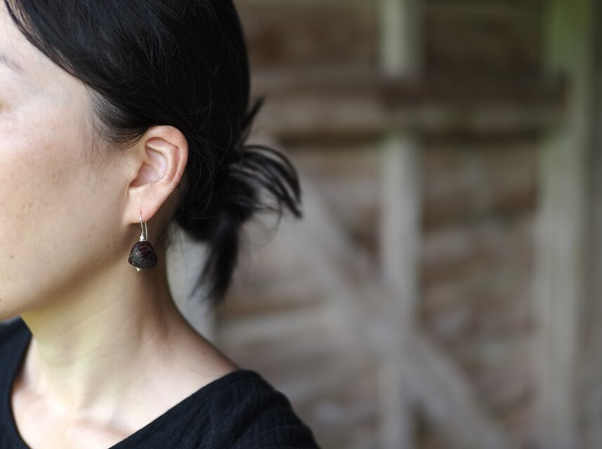 MTO> -Garnet- large pierce | iichi 日々の暮らしを心地よくする