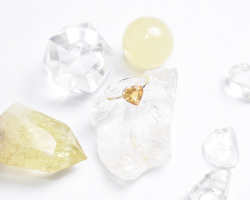 アドリンヒュー ロッククリスタル ダイヤモンド　シルバーリング　水晶　天然石 アドリンヒュー ロッククリスタル ダイヤモンド シルバーリング 水晶