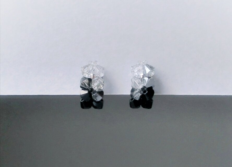 クリスタライズ+イヤリング (ピアス) β / グラデーション - 夜光　ねじバネ