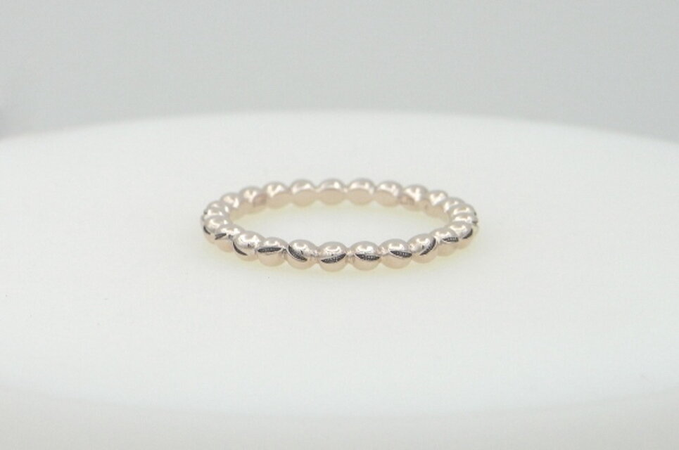 smile ball pico ring_5 pink silver