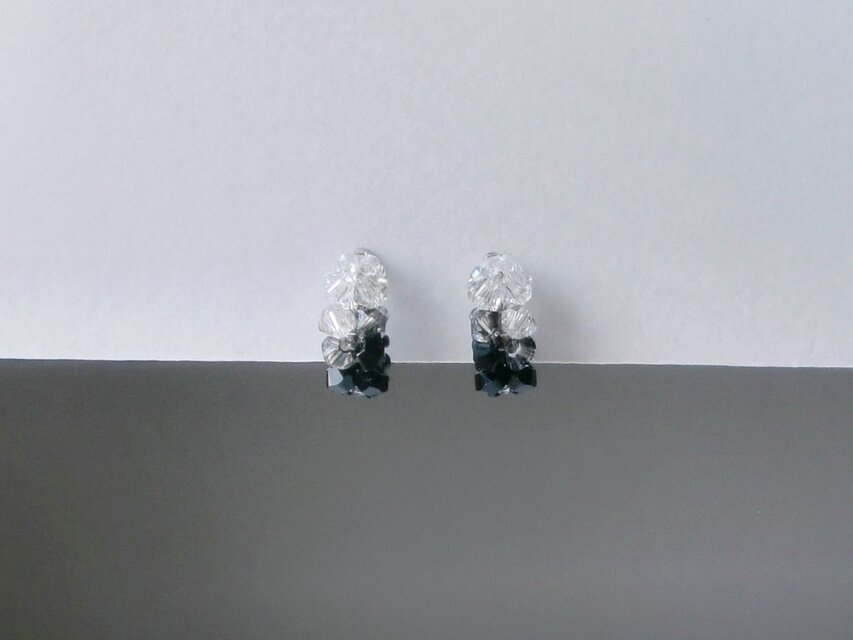 クリスタライズ+イヤリング (ピアス) / グラデーション - 夜光　ねじバネ