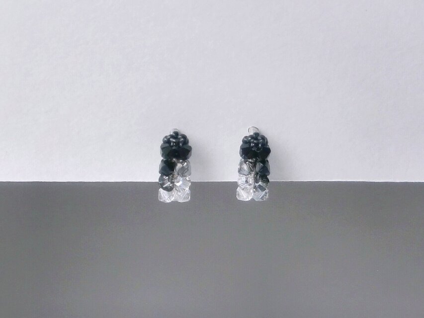 クリスタライズ+イヤリング (ピアス) / グラデーション - 朝光　ねじバネ