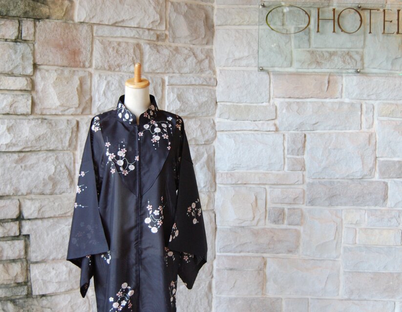 着物リメイクワンピース3657 和洋折衷 着物 リメイク ワンピース ドレス 洗える 化繊 名古屋帯