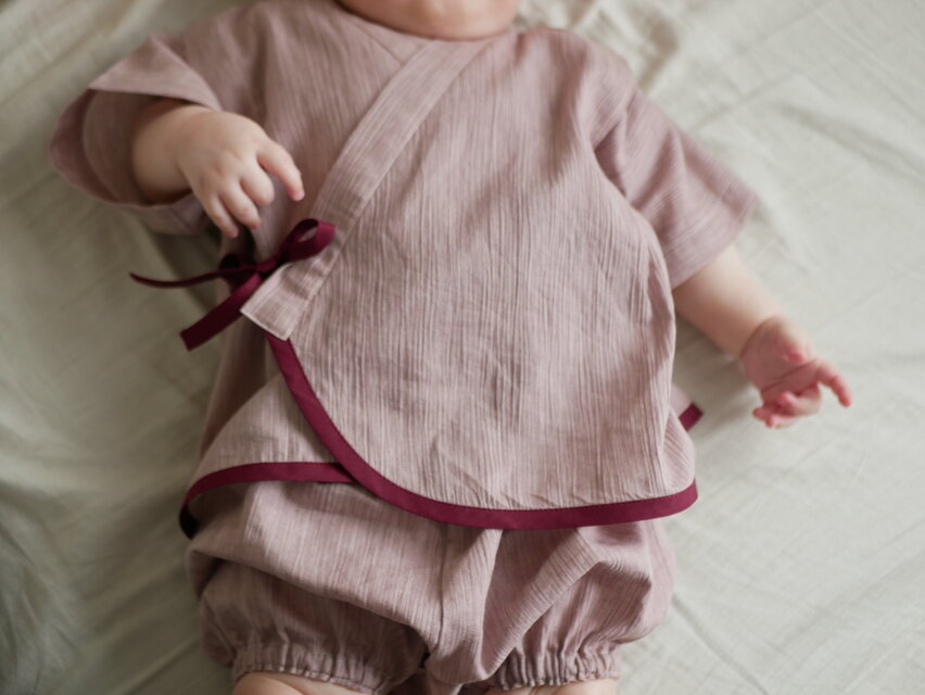 【ベビー・キッズ甚平】ダスティ―カラー